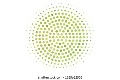 Light Green, Yellow vector template in hexagonal style. Glitter abstract illustration in hexagonal style. Pattern can for your ad, booklets.