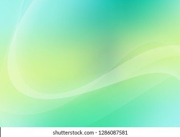 Light Green, Yellow vector template with abstract lines. A completely new color illustration in marble style. New composition for your brand book.