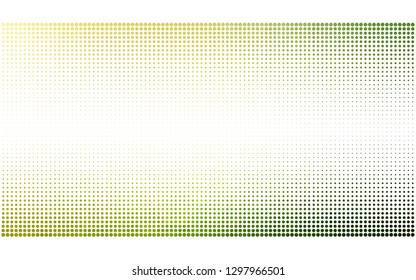 Light Green, Yellow vector  template with circles. Modern abstract illustration with colorful water drops. Pattern for futuristic ad, booklets.