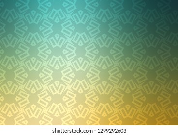 Light Green, Yellow vector template with triangles, squares. Abstract gradient illustration with triangles, cubes. Pattern for commercials.