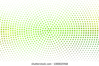 Light Green, Yellow vector  template with circles. Beautiful colored illustration with blurred circles in nature style. Design for poster, banner of websites.