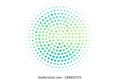Light Green, Yellow vector template in hexagonal style. Design in abstract style with hexagons. Pattern for ads, leaflets.