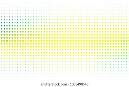 Light Green, Yellow vector template with circles. Abstract illustration with colored bubbles in nature style. Pattern for ads, leaflets.