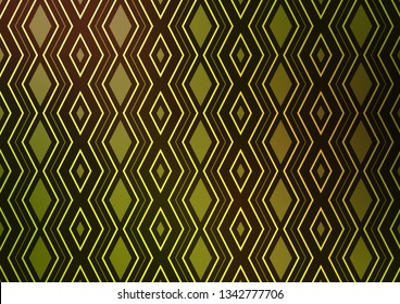 Light Green, Yellow vector template with sticks, squares. Modern geometric abstract illustration with lines, squares. Pattern for ads, posters, banners.