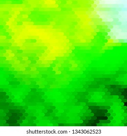 Light Green, Yellow vector template with lines. Colorful gradient illustration with abstract flat lines. Pattern for booklets, leaflets.