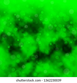Light Green, Yellow vector template with circles. Abstract illustration with colorful spots in nature style. Pattern for business ads.