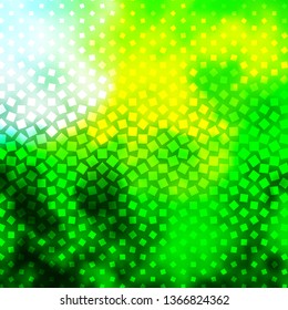 Light Green, Yellow vector template with rectangles. Illustration with a set of gradient rectangles. Best design for your ad, poster, banner.