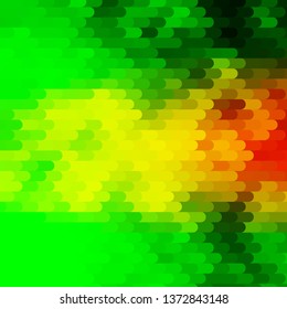 Light Green, Yellow vector template with lines. Modern abstract illustration with colorful lines. Pattern for ads, commercials.
