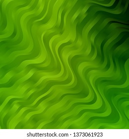 Light Green, Yellow vector template with lines. Colorful illustration, which consists of curves. Pattern for booklets, leaflets.