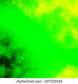 Light Green, Yellow vector template with circles. Glitter abstract illustration with colorful drops. Pattern for websites, landing pages.