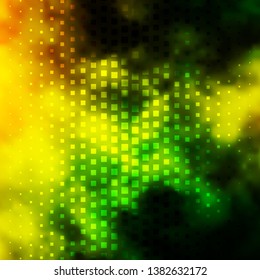 Light Green, Yellow vector template with rectangles. Rectangles with colorful gradient on abstract background. Pattern for busines booklets, leaflets
