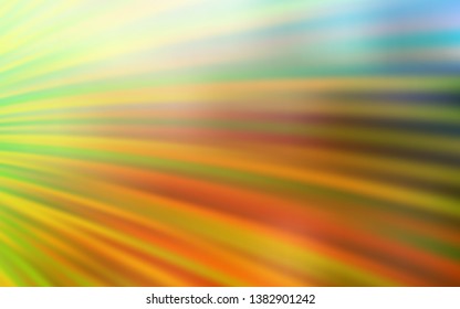 Light Green, Yellow vector template with wry lines. A sample with colorful lines, shapes. A completely new template for your design.