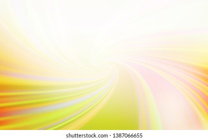 Light Green, Yellow vector template with bent lines. A shining illustration, which consists of curved lines. A completely new template for your design.