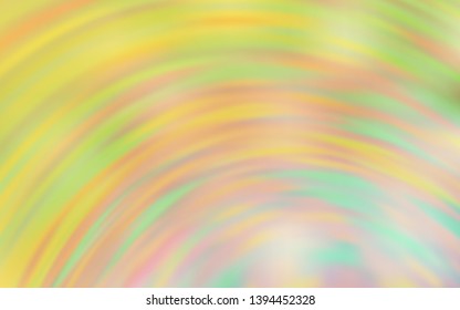 Light Green, Yellow vector template with wry lines. A circumflex abstract illustration with gradient. Template for cell phone screens.