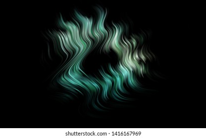Light Green, Yellow vector template with bubble shapes. Glitter abstract illustration with wry lines. Marble style for your business design.