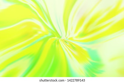 Light Green, Yellow vector template with bent lines. A circumflex abstract illustration with gradient. The best colorful design for your business.