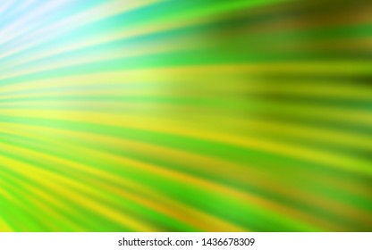 Light Green, Yellow vector template with lines. A sample with colorful lines, shapes. Elegant pattern for a brand book.