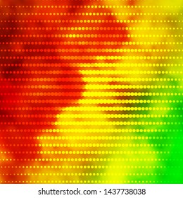 Light Green, Yellow vector template with circles. Abstract decorative design in gradient style with bubbles. Pattern for business ads.