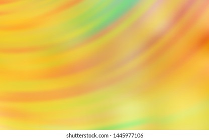 Light Green, Yellow vector template with wry lines. An elegant bright illustration with gradient. Template for cell phone screens.