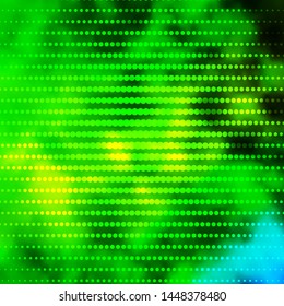 Light Green, Yellow vector template with circles. Abstract illustration with colorful spots in nature style. Pattern for booklets, leaflets.