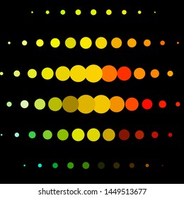 Light Green, Yellow vector template with circles. Glitter abstract illustration with colorful drops. Pattern for business ads.