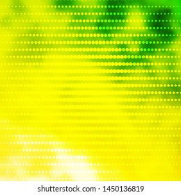 Light Green, Yellow vector template with circles. Abstract illustration with colorful spots in nature style. Pattern for wallpapers, curtains.