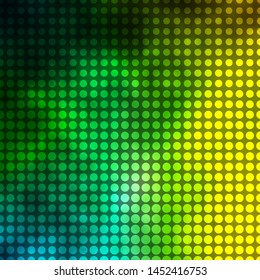 Light Green, Yellow vector template with circles. Abstract colorful disks on simple gradient background. Design for your commercials.