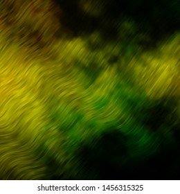 Light Green, Yellow vector template with curves. Illustration in abstract style with gradient curved.  Pattern for websites, landing pages.