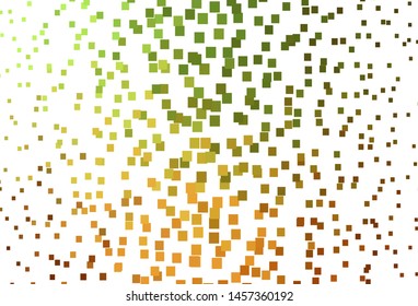Light Green, Yellow vector template with rhombus. Rectangles on abstract background with colorful gradient. Best design for your ad, poster, banner.