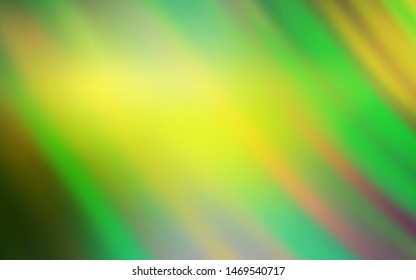 Light Green, Yellow vector template with repeated sticks. Glitter abstract illustration with colorful sticks. Best design for your ad, poster, banner.