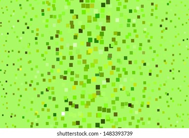 Light Green, Yellow vector template with rhombus. Modern abstract illustration with colorful rectangles. Pattern can be used for websites.