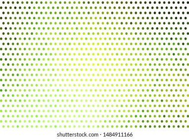 Light Green, Yellow vector template with circles. Blurred bubbles on abstract background with colorful gradient. Pattern for ads, leaflets.