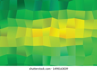 Light Green, Yellow vector template with square style. Modern abstract illustration with colorful rectangles. Modern template for your promotion.