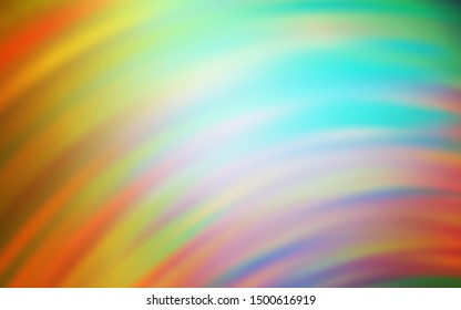 Light Green, Yellow vector template with lines. Colorful abstract illustration with gradient lines. A completely new design for your business.