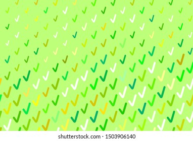 Light Green, Yellow vector template with lines. Colorful geometric sample with gradient lines.  Pattern for your business design.