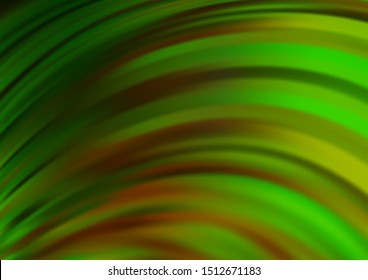 Light Green, Yellow vector template with abstract lines. A completely new color illustration in marble style. A new texture for your  ad, booklets, leaflets.