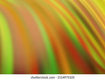 Light Green, Yellow vector template with bubble shapes. Brand new colored illustration in marble style with gradient. The template for cell phone backgrounds.