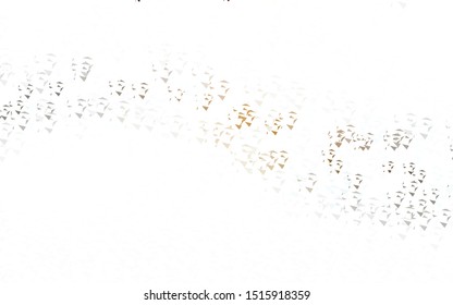 Light Green, Yellow vector template with crystals, triangles. Glitter abstract illustration with triangular shapes. Pattern for booklets, leaflets