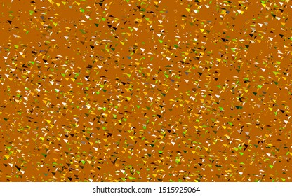 Light Green, Yellow vector template with crystals, triangles. Abstract gradient illustration with triangles. Pattern for websites.