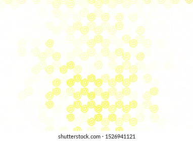 Light Green, Yellow vector template with bent lines. Brand new colorful illustration in simple style. Elegant pattern for a brand book.
