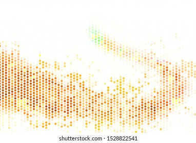 Light Green, Yellow vector template with circles. Modern abstract illustration with colorful water drops. Pattern for futuristic ad, booklets.