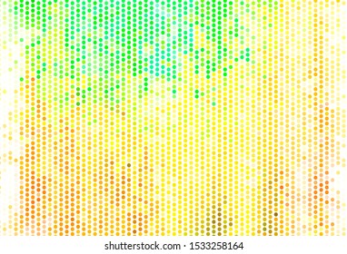 Light Green, Yellow vector template with circles. Blurred bubbles on abstract background with colorful gradient. Pattern for textures of wallpapers.