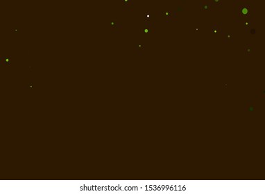 Light Green, Yellow vector template with circles. Modern abstract illustration with colorful water drops. Design for posters, banners.
