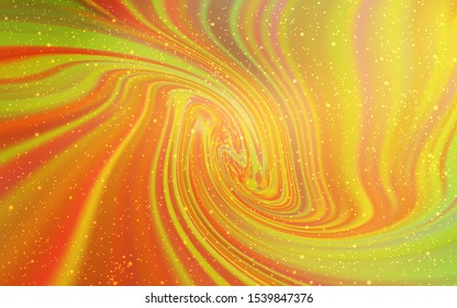Light Green, Yellow vector template with space stars. Modern abstract illustration with Big Dipper stars. Pattern for astrology websites.