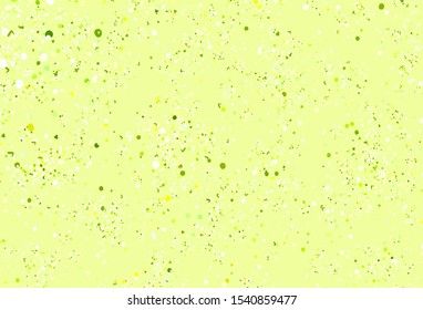 Light Green, Yellow vector template with chaotic shapes. Colorful chaotic forms with gradient in modern style. Background for a cell phone.