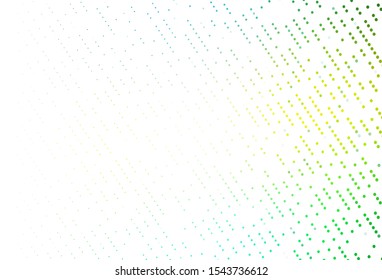 Light Green, Yellow vector template with circles. Modern abstract illustration with colorful water drops. Template for your brand book.