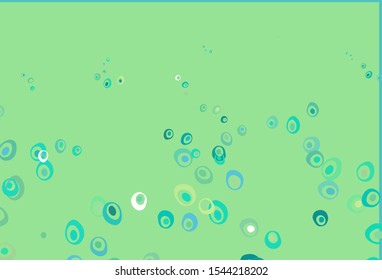 Light Green, Yellow vector template with circles. Illustration with set of shining colorful abstract circles. Design for posters, banners.