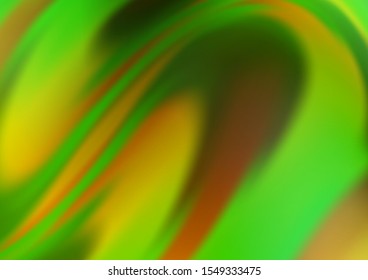 Light Green, Yellow vector template with bubble shapes. Glitter abstract illustration with wry lines. A completely new template for your business design.