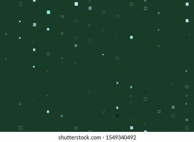 Light Green, Yellow vector template with square style. Glitter abstract illustration with rectangular shapes. Background for cell phones.