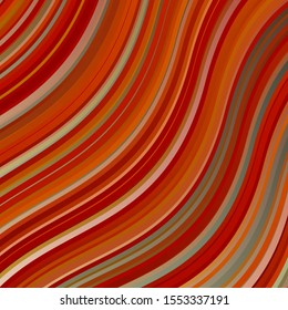 Light Green, Yellow vector template with lines. Abstract illustration with bandy gradient lines. Pattern for ads, commercials.